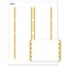Avery Printable Rectangle Adhesive Name Tags, Gold Dots Edge Design, 2-1/3" x 3-3/8", Matte White Removable Name Tags, Laser/Inkjet, 80 Total, Great for Name Badges